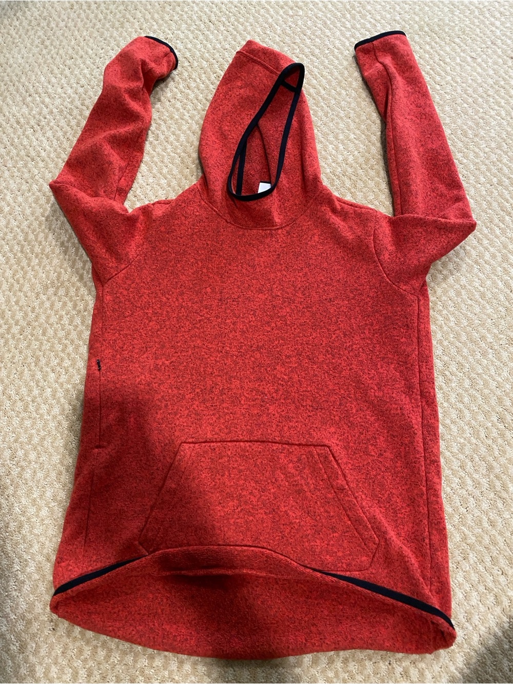 Nike Hypernatural Pullover Hoodie Womens XL Red 806981-therma-Fit Fleece Fitte